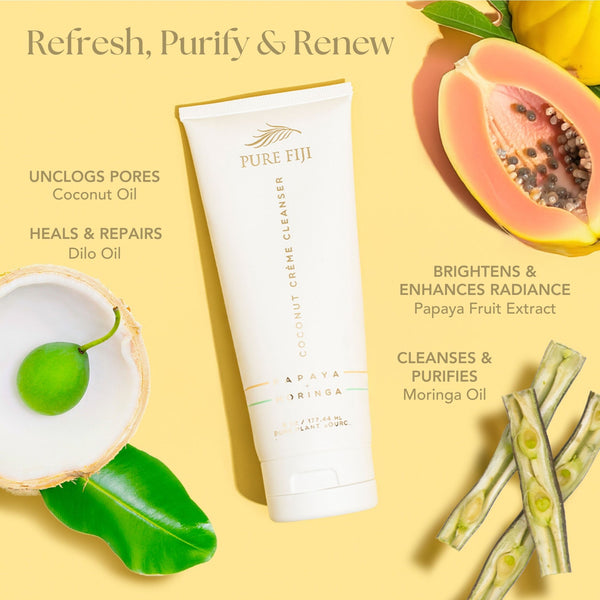 Coconut Cleanser with Papaya & Moringa (6oz/175ml)